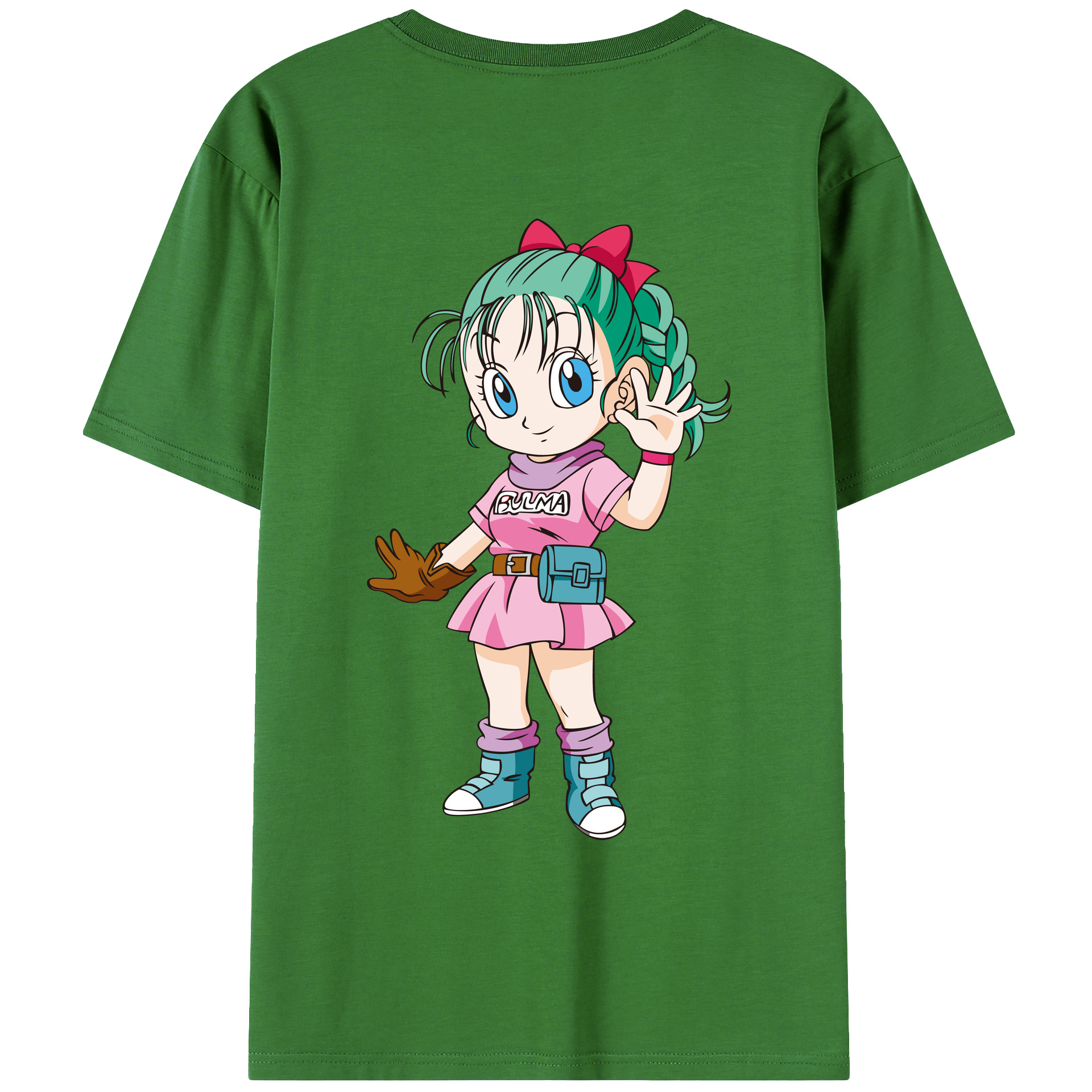 （画像用） ドラゴンボール ブルマ DRAGON BALL Bulma レディース半袖Tシャツ(バックプリント)